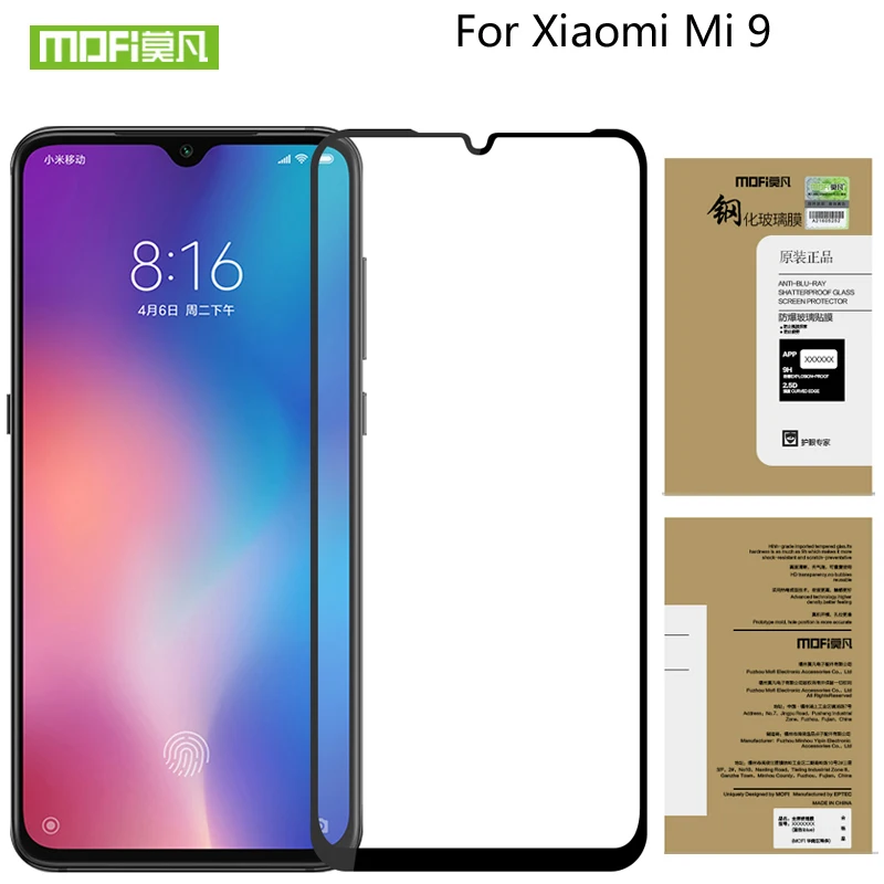 

Взрывозащищенная пленка Mofi высокой четкости для XIAOMI MI 8 Lite 8SE, закаленное стекло, полноцветная Защитная пленка для экрана