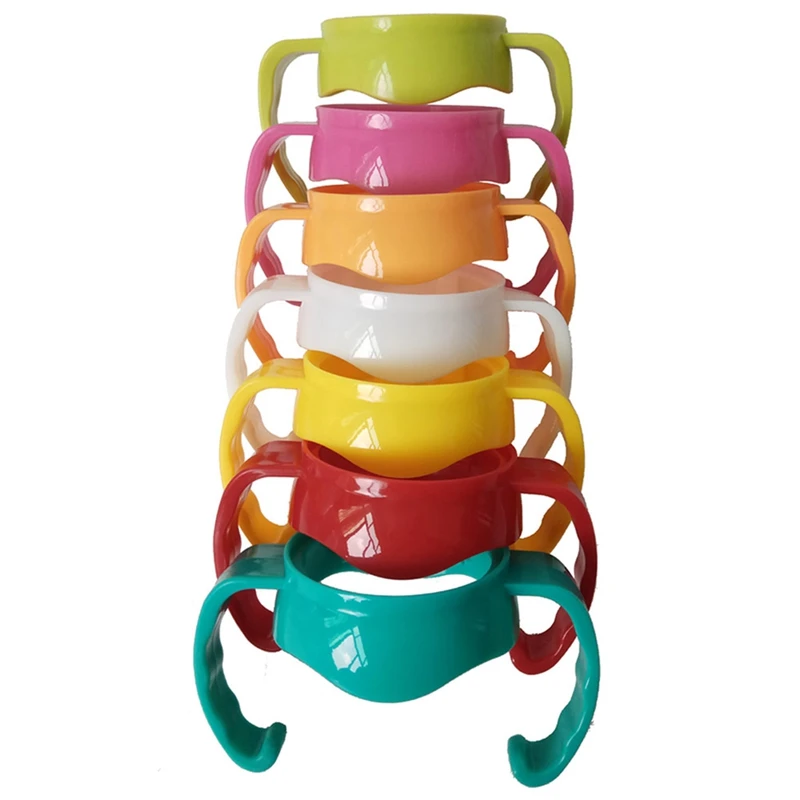 

1pc Cute Baby Bottle Infant Newborn Cup Children Learn Feeding Drinking Handle Bottle Kids Straw Juice Water Bottles