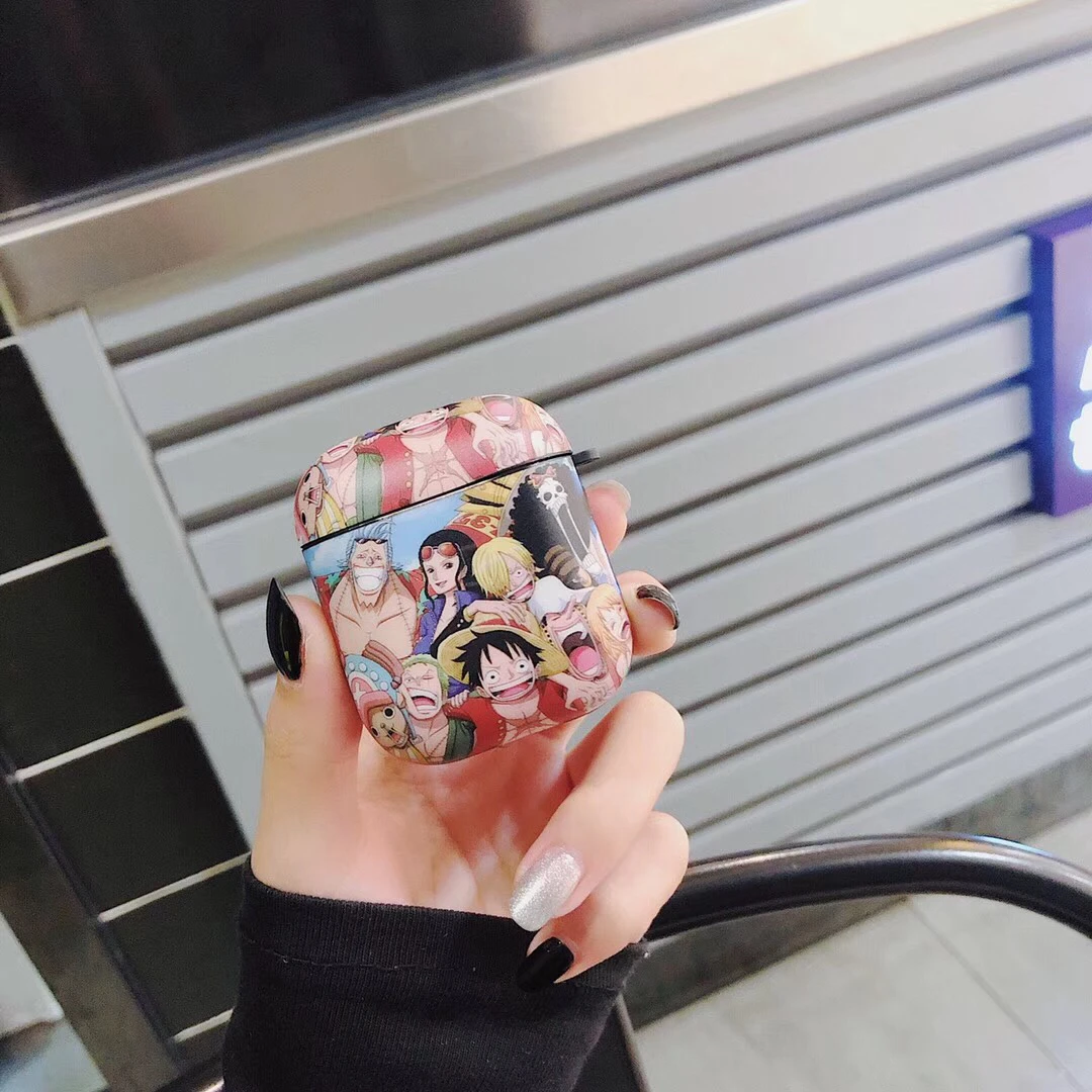Для airpods pro Чехол с милым рисунком в Одна деталь Луффи Мягкая Обложка для Apple Airpods 1/2/3 крышка беспроводного Bluetooth(голубой зуб) наушника чехол