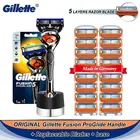 Оригинальная Мужская Ручная бритва Gillette Fusion Proglide, станок для бритья, 5-слойные кассеты со сменными лезвиями