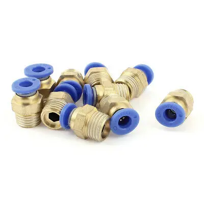 

Air Line Hose 1/4BSP Male Thread 6mm Tube Quick Release Coupler Fittings 10pcs