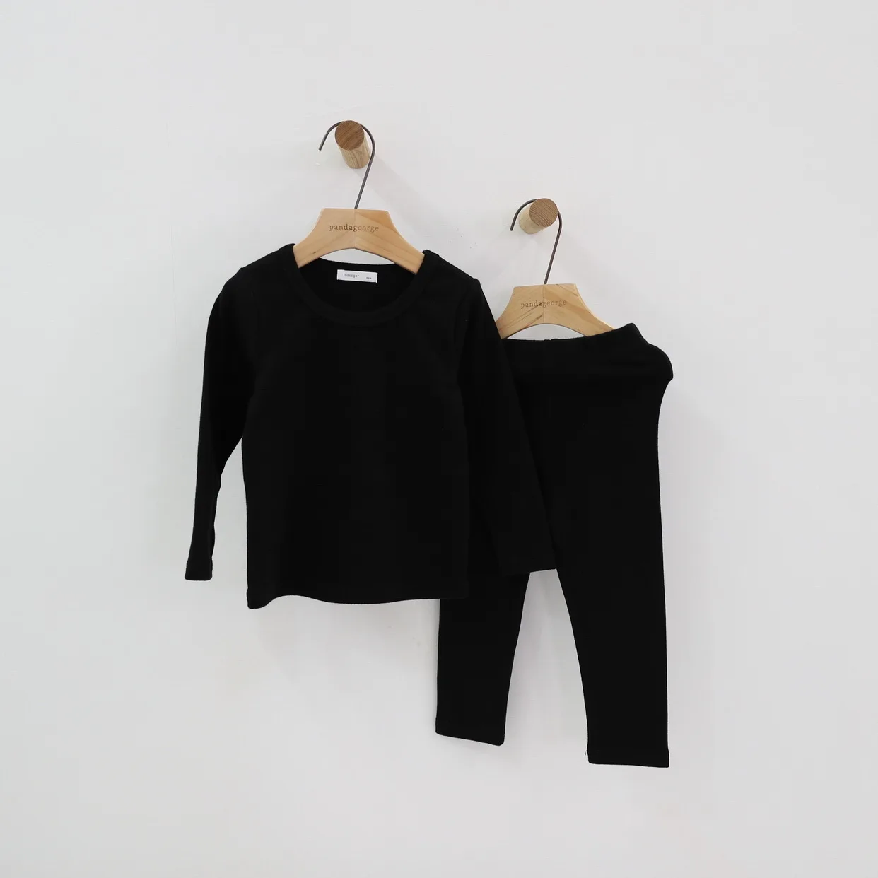 Весенне-осенний пижамный комплект для девочек новая однотонная Детская