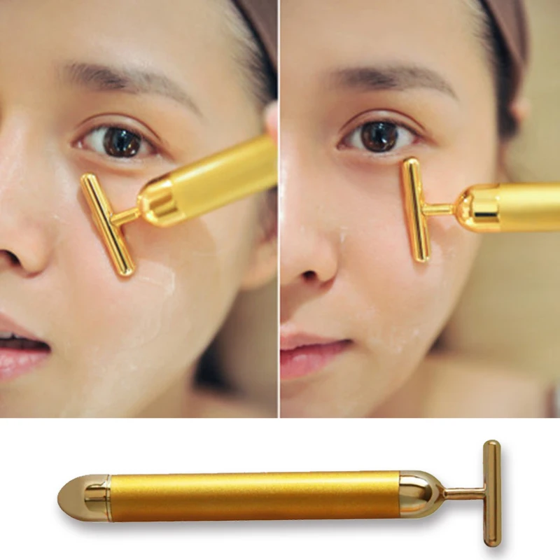 

Gold Beauty Bar Anti Wrinkles Face Lift Skin Tightening Face Firming (Color: Gold)