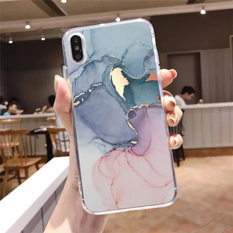 

Painted Protective Phone Case Transparent soft For iphone 5 5s 5c se 6 6s 7 8 11 12 plus mini x xs xr pro max