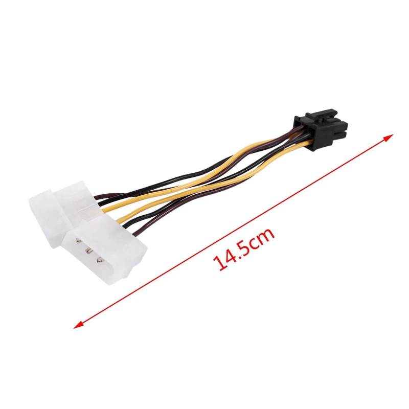 Двойной 4-контактный молекс IDE/SATA 6 Pin PCI-E графическая карта Мощность