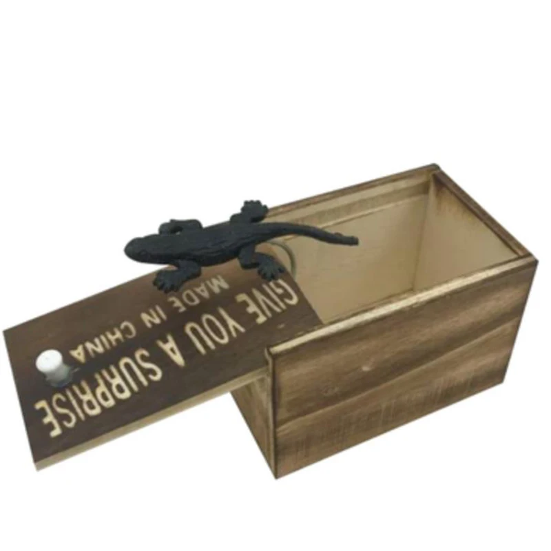 Взрослая Смешная Деревянная Шокерная Коробка Скрытый Паук Великолепное Качество Шуточная Деревянная коробка Интересная Игра Уловка Шутка Подарок.