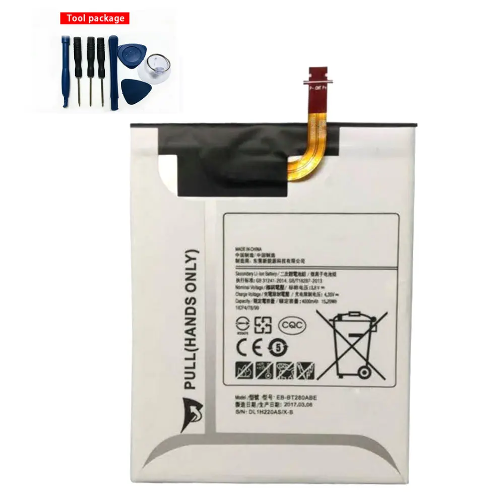 Аккумулятор оригинального размера 3 85 В аккумулятор 4000 мА/ч для Samsung Galaxy Tab A 7 0 T280