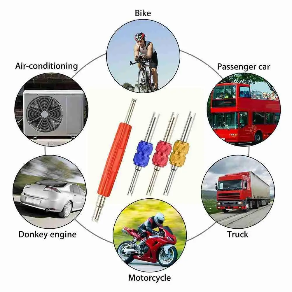 

Air Conditioner Schrader Stem Core Remover Removal Repair Dual Car Tools For R134 Ac Repair Tool Tire R12 Ac F9k0