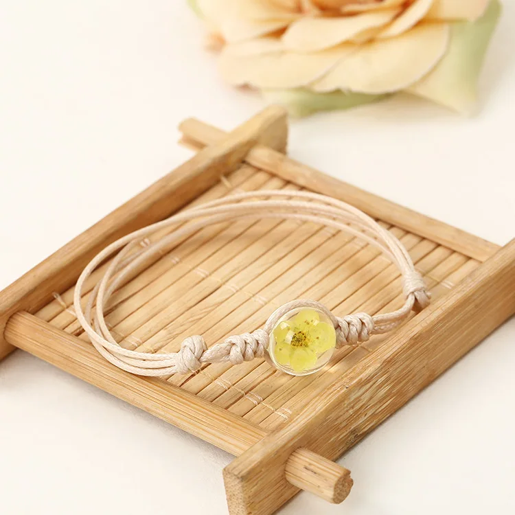 Натуральный белый кристалл камень браслет многоцветный вечный цветок ручной