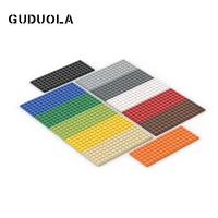 guduola small particle 3027 plate 6x16 moc assembly building block parts foundation plate low board low brick 3 pcslot
