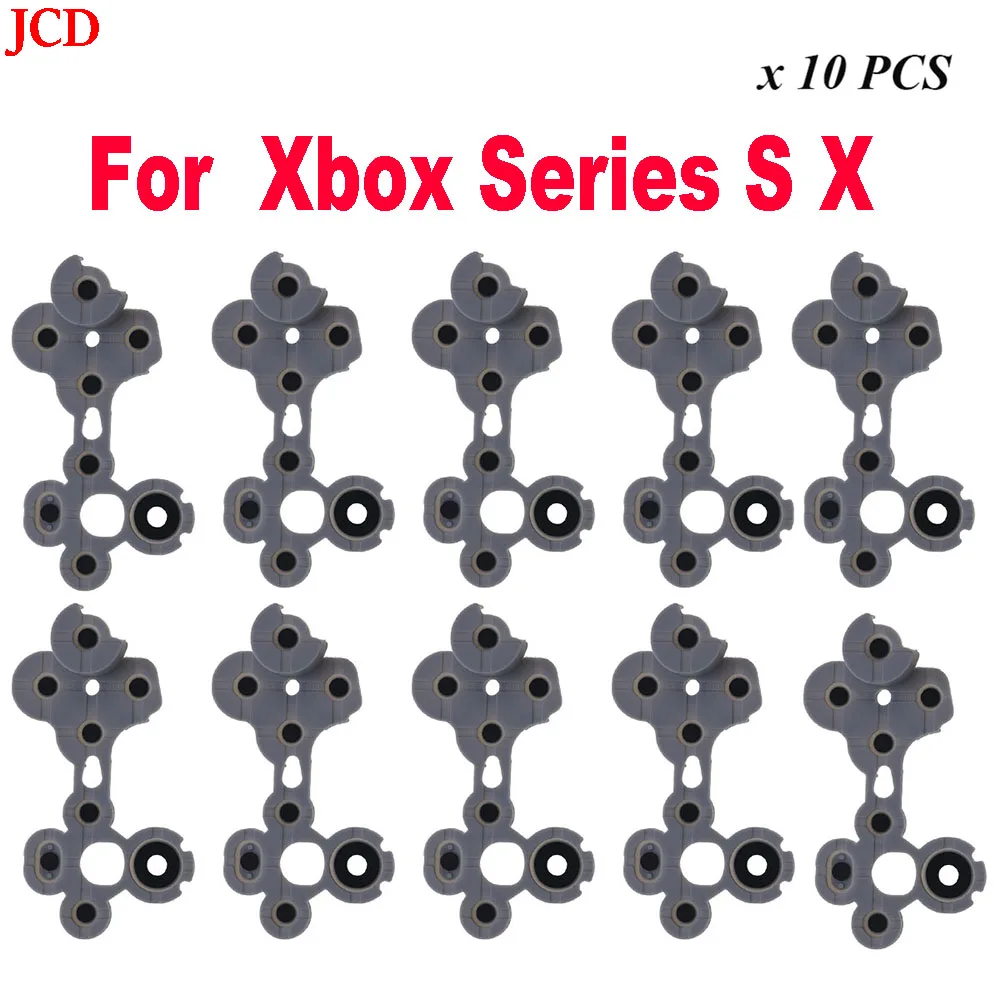 

JCD 10 PCS For XBox Series X S Controller Original Conductive Rubber Buttons Contact Pad Replacement Repair Part Accessories