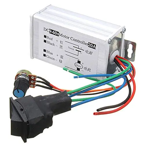DC 12V 24V 36V 48V устройство плавного пуска Реверсивный двигатель Скорость Управление