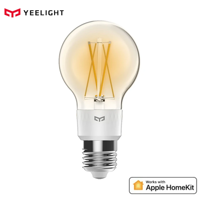 Умная Светодиодная лампа Yeelight шелковая E27 регулируемая яркость умная для Wi Fi