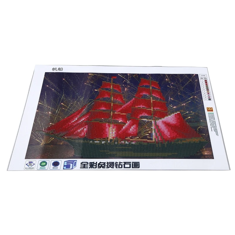 DIY 5D алмазная Вышивка Набор для вышивки крестом домашний декор (парусник) | Дом и