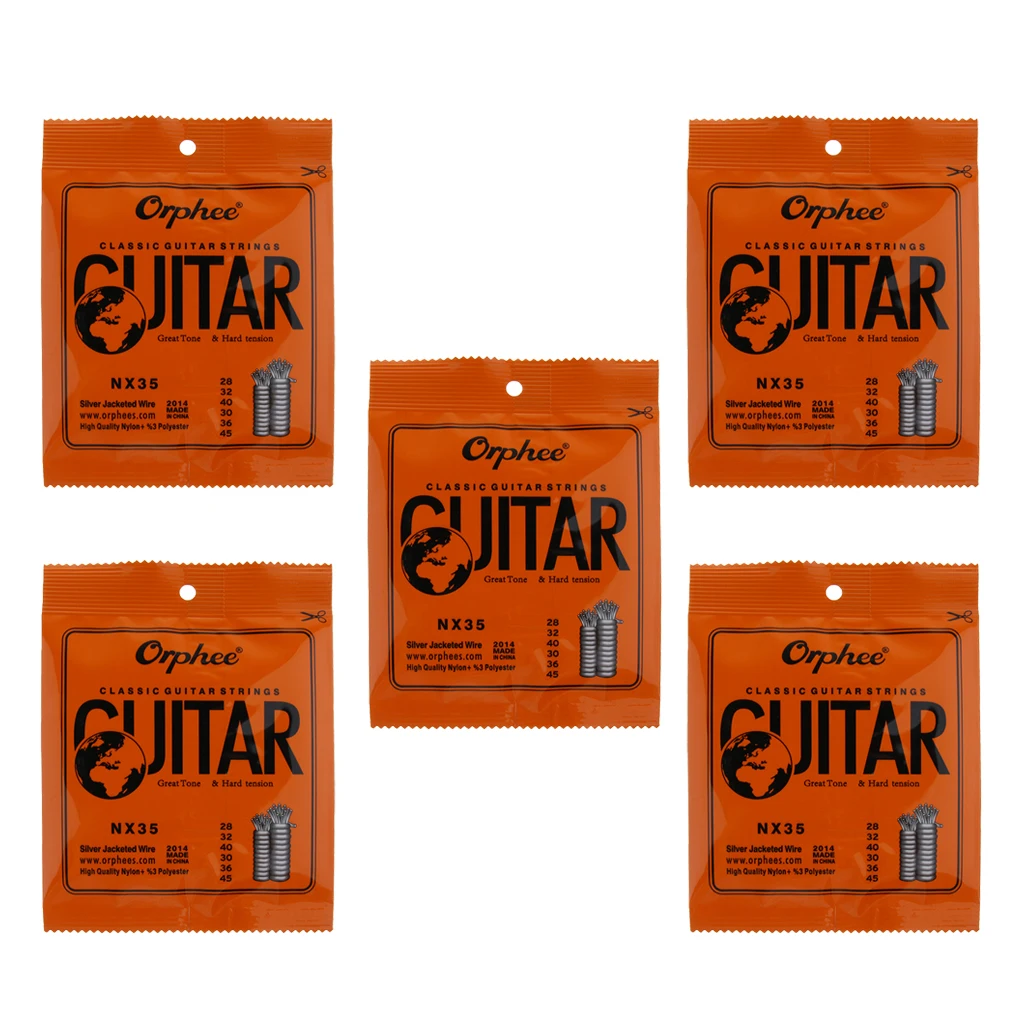 

5 Sets Replacement Classical Guitar Strings for 6 String Guitar Parts