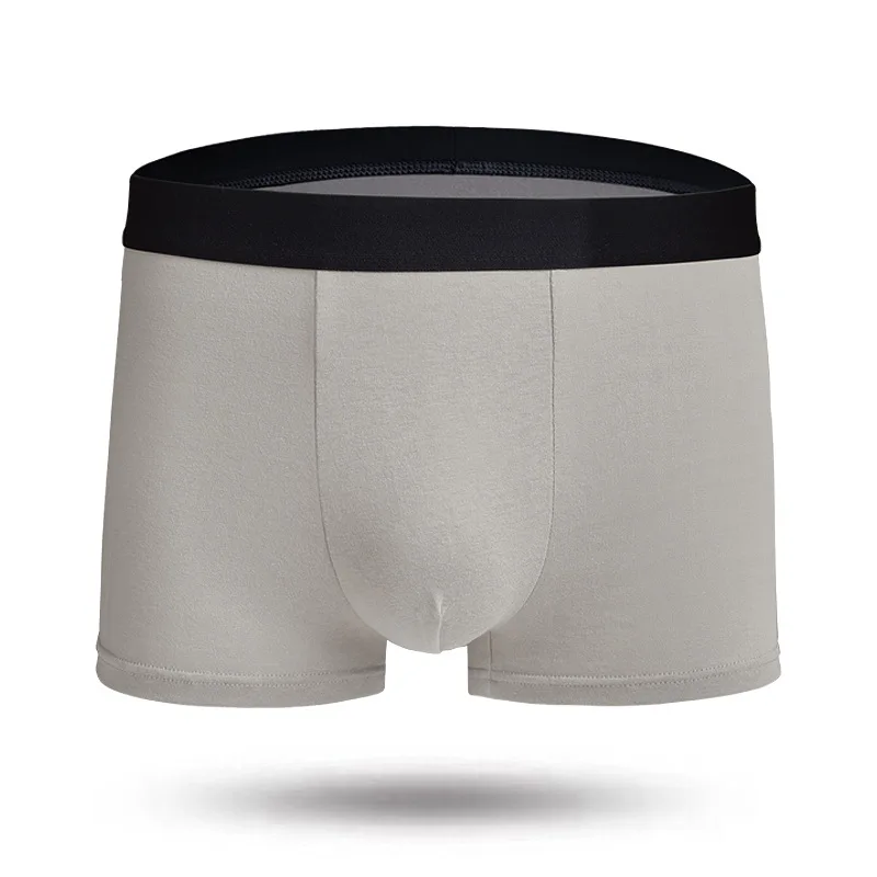 Мужское нижнее белье боксеры Trunk Coton Innerwear нижнее белье легкие трусы мужские чистые мужские трусы хлопковые однотонные шорты - Цвет: Apricot