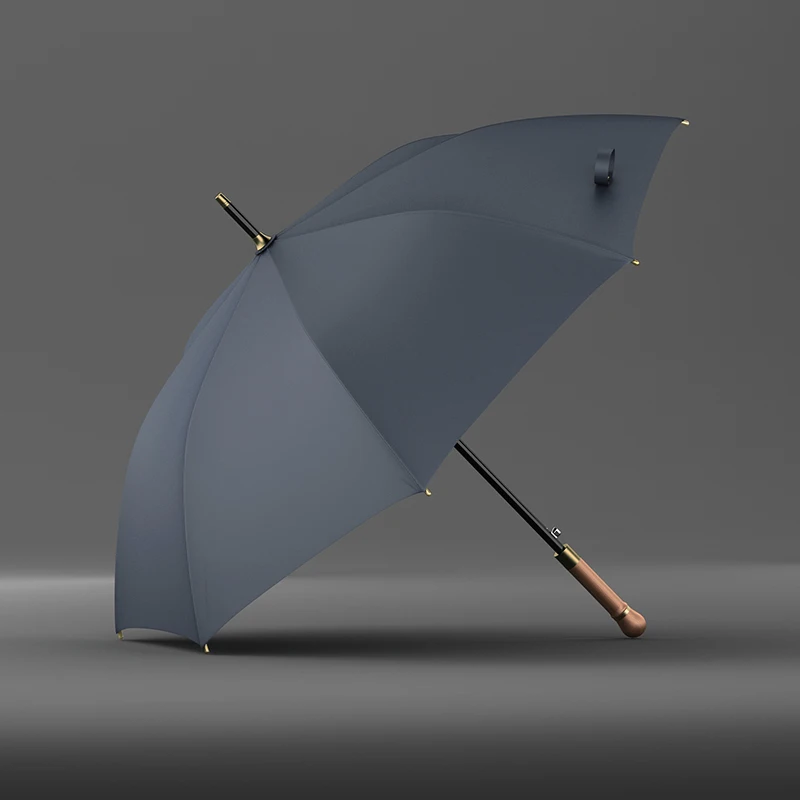 

New Wooden Handle Umbrella Strong Windproof Big Golf Rain Umbrellas Men Gifts Black Large Long Umbrella Paraguas Outdoor