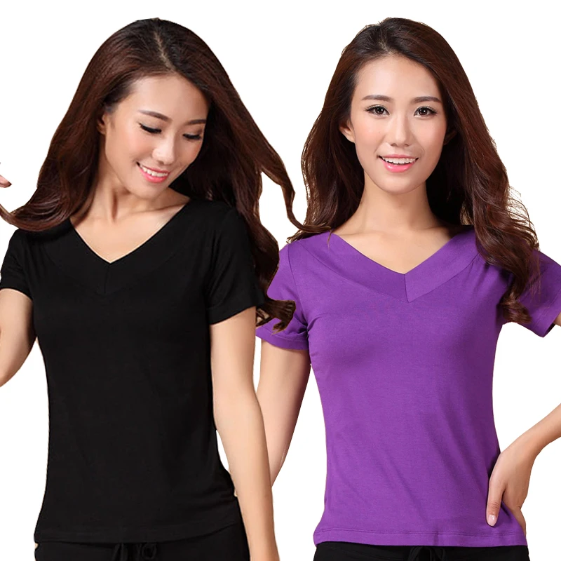 1 шт./лот Женский Повседневный Латиноамериканский Топ женский однотонный