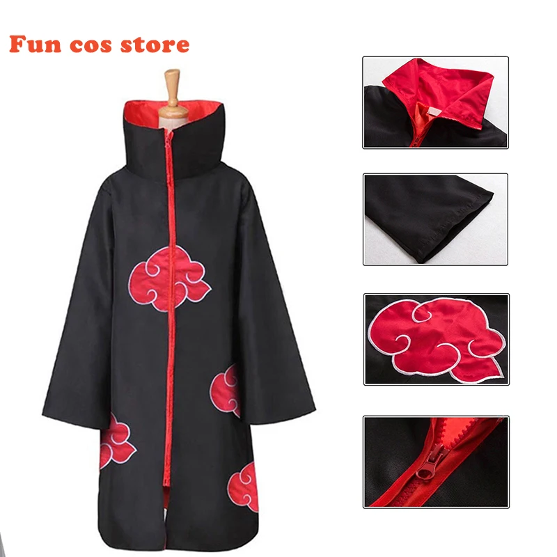 Плащ для косплея из аниме боруто плащ Саске боли Дейдара Конан Хидан Сасори халат