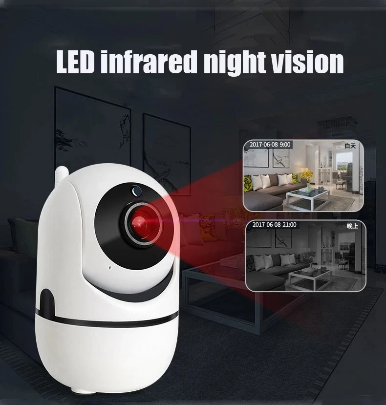 1080P HD Wifi IP камера Full-HD PTZ автоматическое отслеживание домашней безопасности