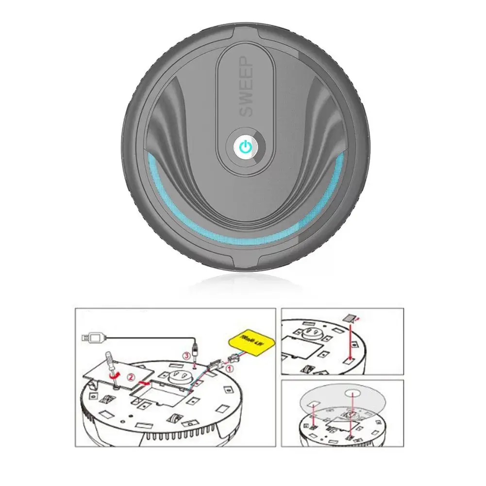 Sweep Creative Robot Vacuum Cleaner Smart Cleaners Vaccum Robots Carpet Mop USB Charging Household Vacum | Дом и сад