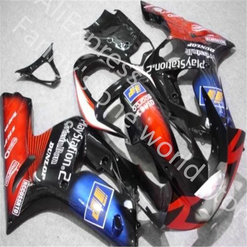 

Черный, красный, разноцветный комплект обтекателей для KAWASAKI NINJA ZX 6R 636 03 04 ZX-6R 03-04 ZX6R 2003 2004 ZX 6R 03 04, черный обтекатель