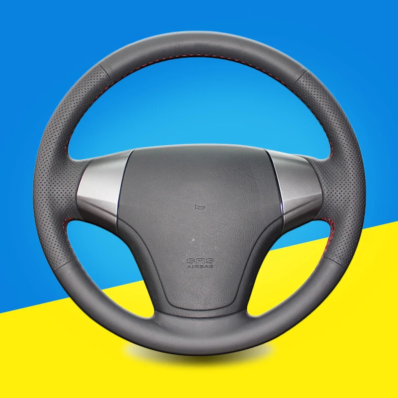 Авто Крышка рулевого колеса для hyundai Elantra 2008 2010 ручная сшитая Автомобильная