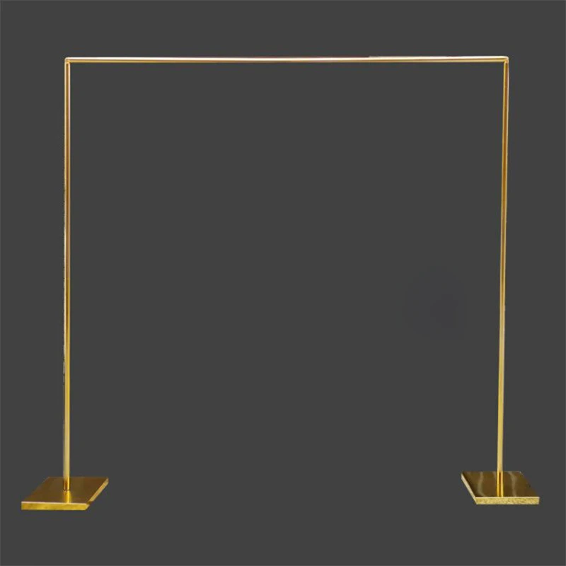

Shiny Wedding metal gold plated flower Stand balloon arch stand arch flower arch golden wedding backdrop stand stage