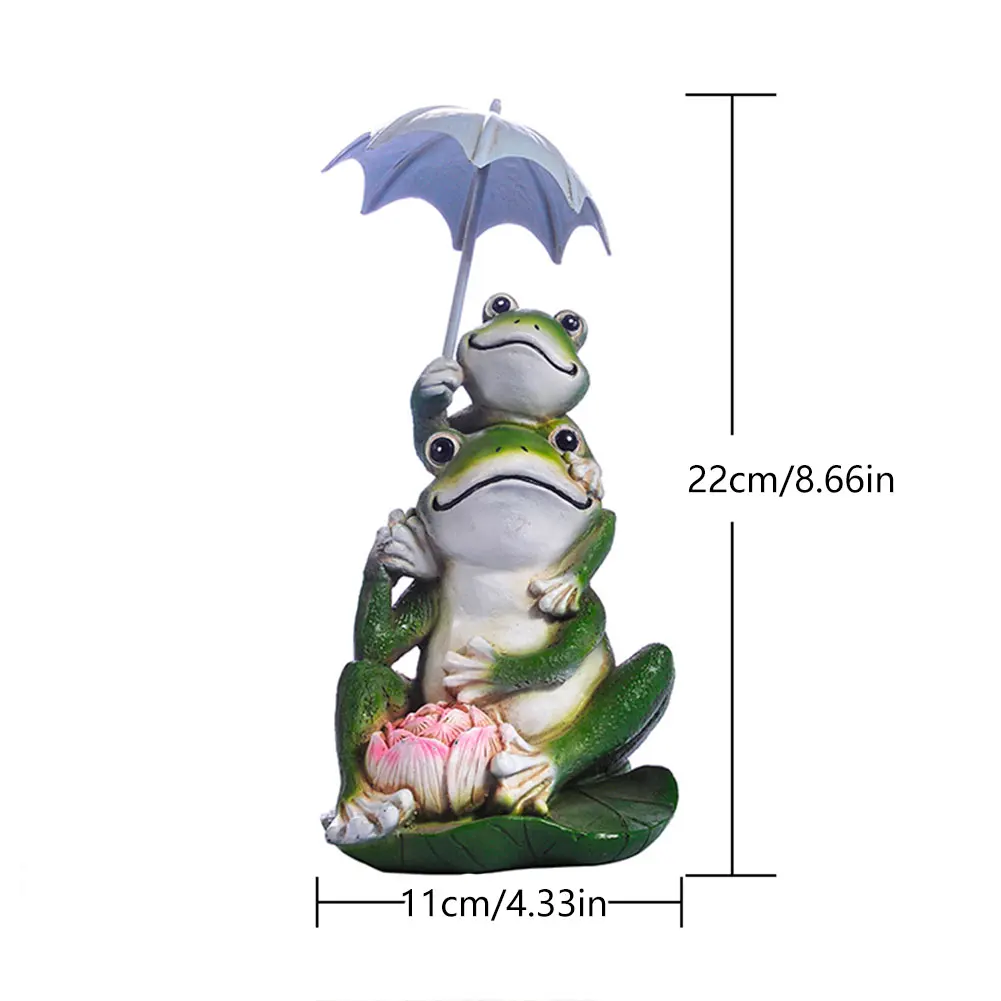 

Miniature Cute Resin Frog Decoration Cartoon Animal Gardening Jewelry Frog Statue Hand-Painted Special Miniature Landscape