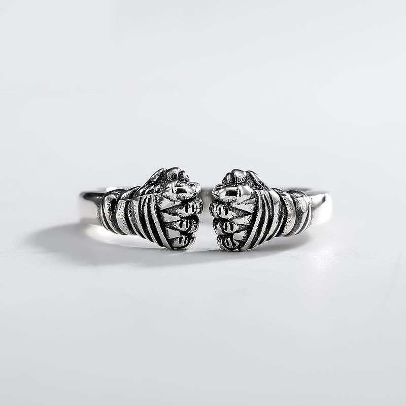 Кольцо из серебра 925 пробы в стиле ретро для мужчин и женщин|open ring|ring forrings for men |
