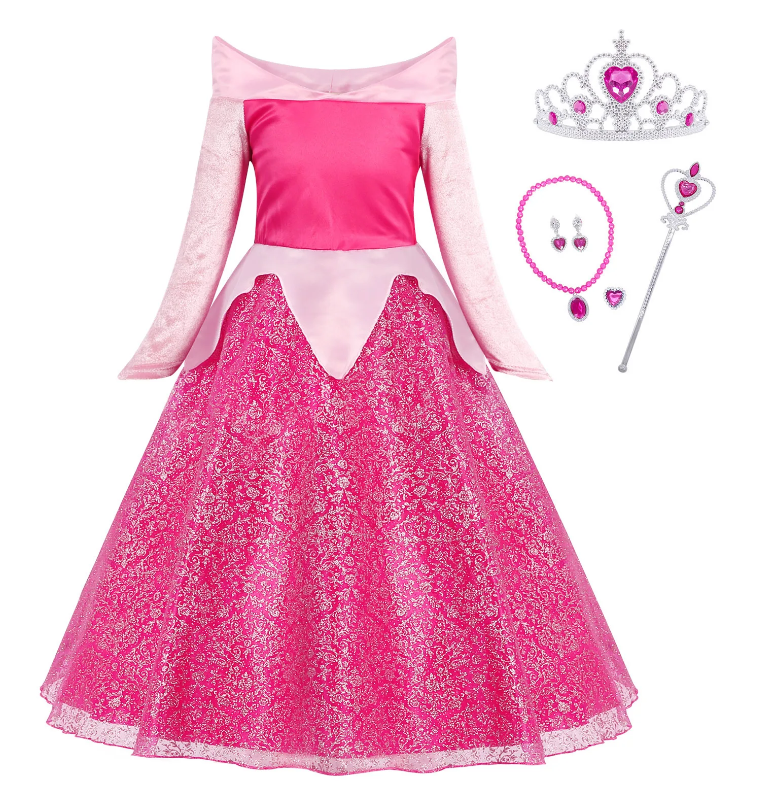 Платья принцессы для маленьких девочек украшение Рождественский костюм