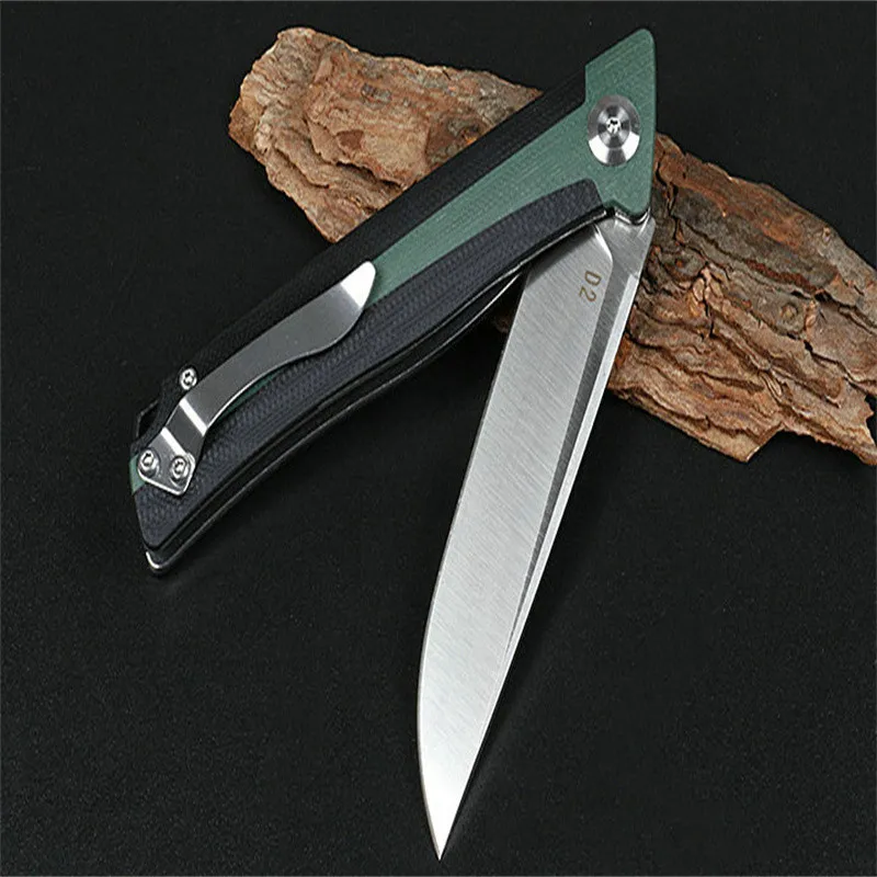 Складной нож Wolf с быстроразъемным подшипником D2 острые лезвия (углеродное