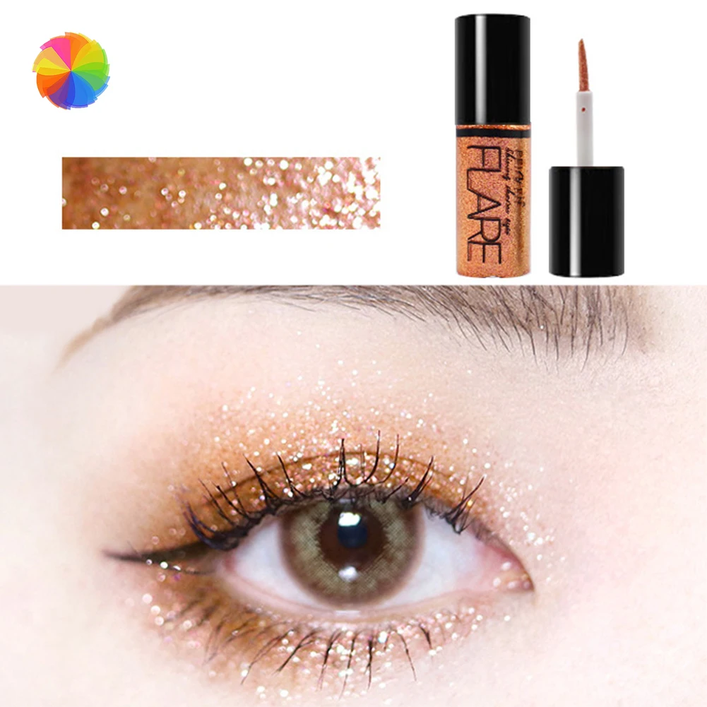 

Portable Waterproof Glitter Liquid Eyeliner Makeup Eyeshadow 5 Colors Metallic Shiny Smoky Eyes Eyeshadow