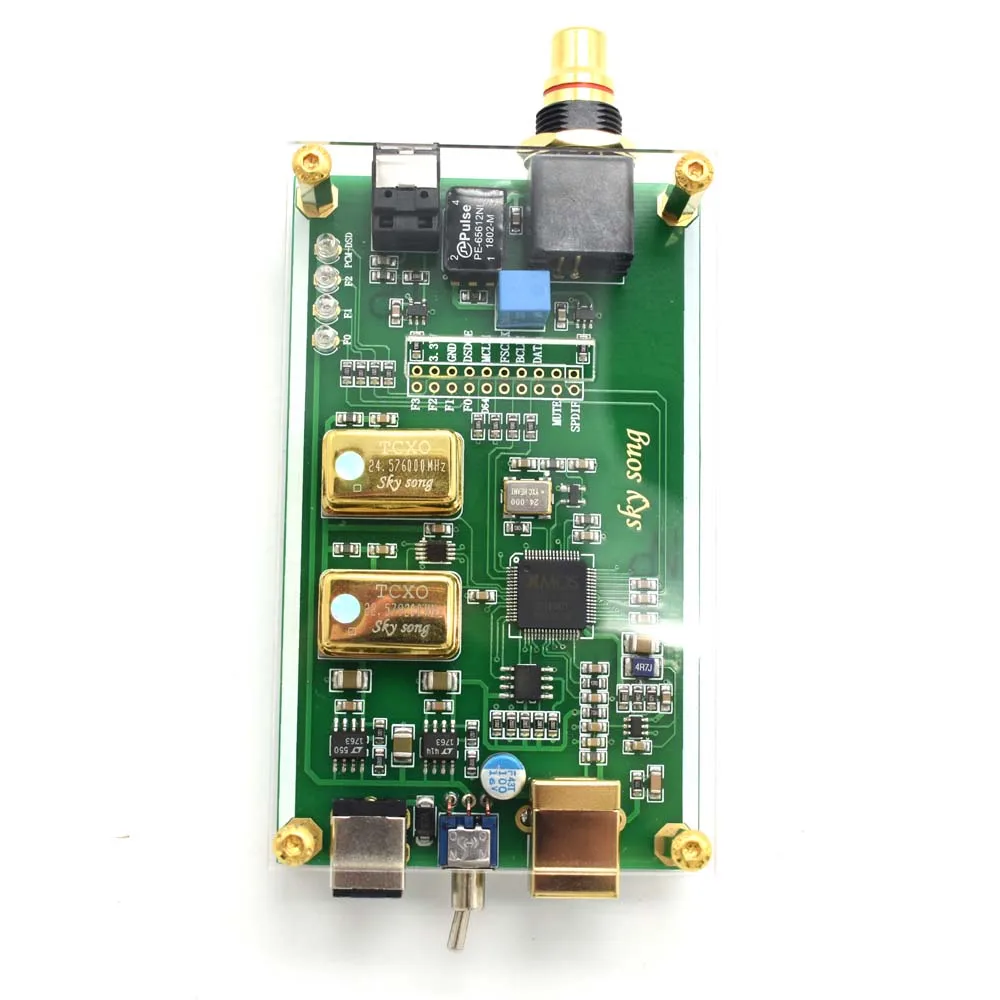 Lusya XMOS XU208 асинхронный USB коаксиальный волокна Выход цифровой Интерфейс IIS DSD256 Spdif