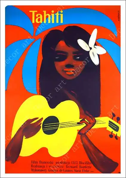 Винтажная Картина на холсте праздничный поп арт Таити винтажные настенные