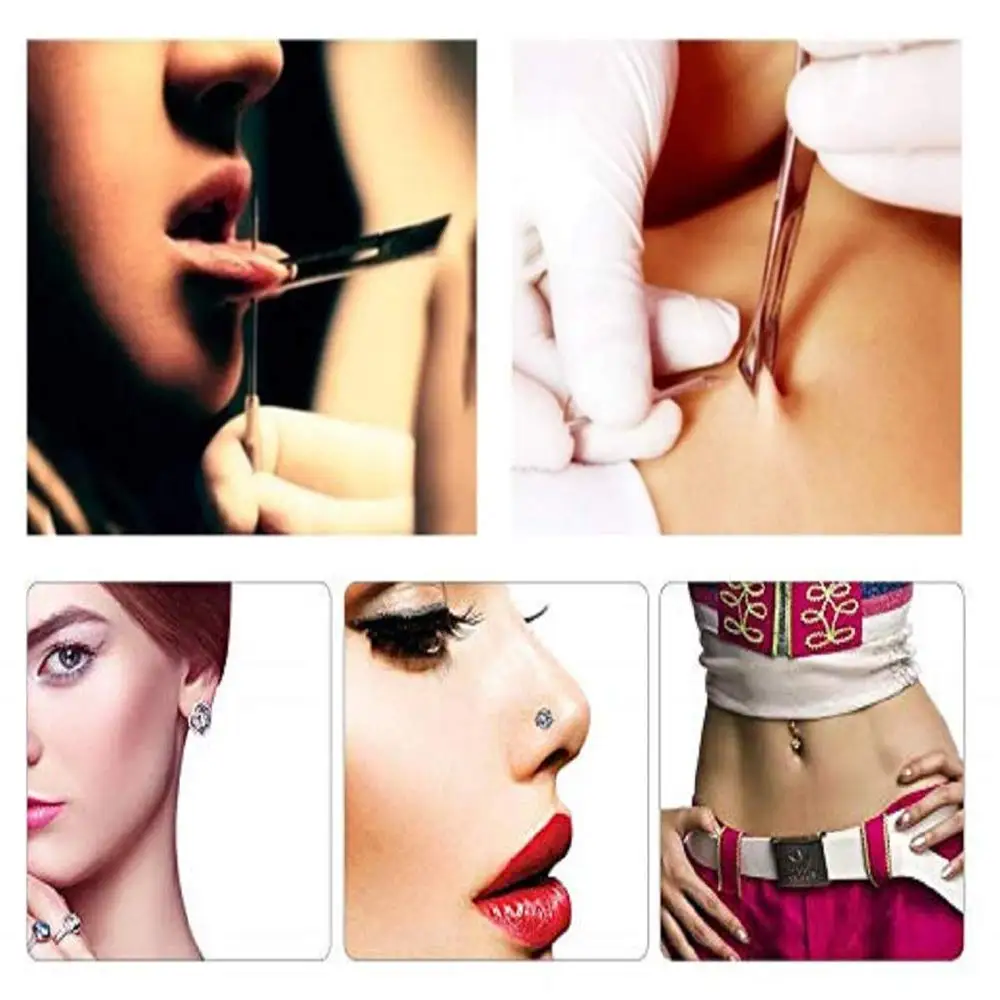 50 шт. катетер иглы для пирсинга носа пункционная игла Характеристическая