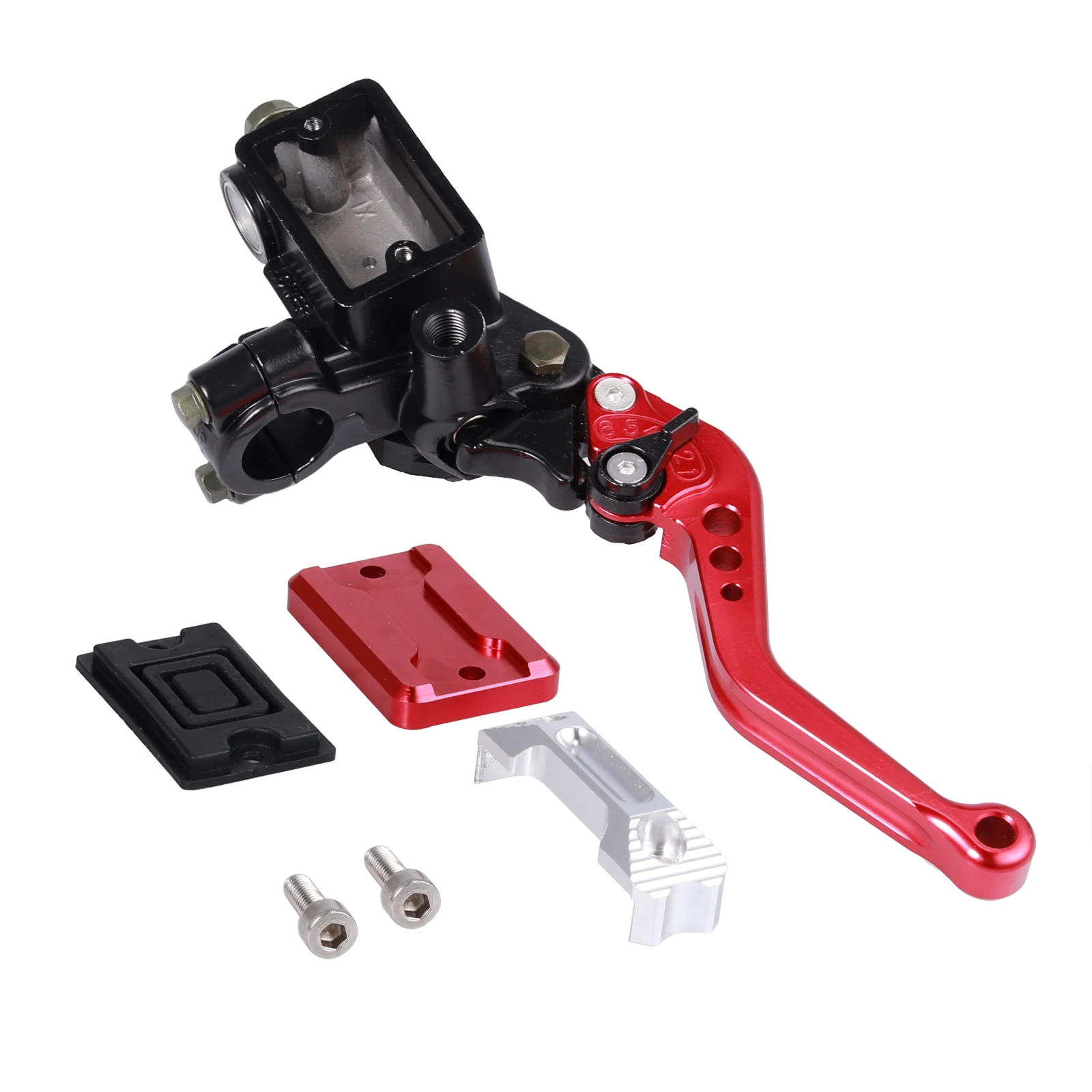 Justech для мотоцикла CNC руль тормоза клатч главный цилиндр рычаг резервуар левый