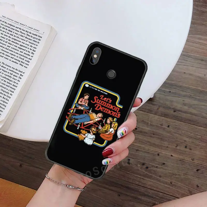 

Funny Halloween Satan Vintage Summon Demons Phone Case For Xiaomi Redmi note 4 4X 8T 9 9s 10 K20 K30 cc9 9t pro lite max