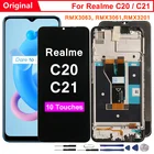 Дисплей для Realme C20, C21, сменный сенсорный ЖК-экран для Realme C21, RMX3201, для Realme C20, RMX3063, RMX3061