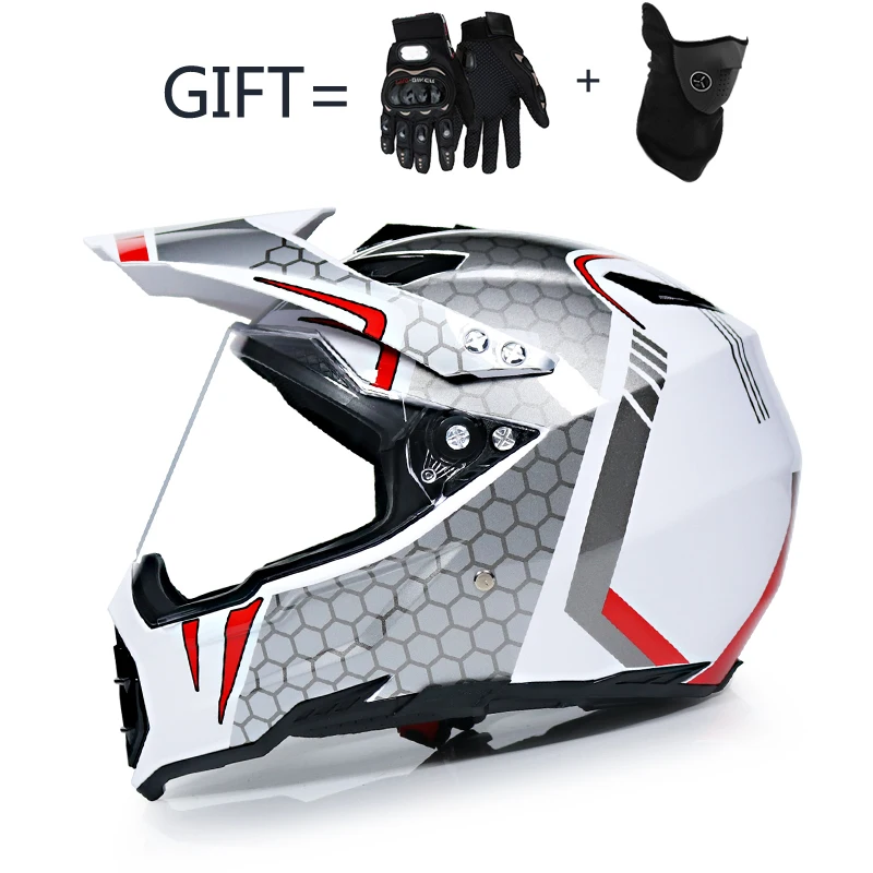 Высокое качество мотоциклетный шлем с полным лицом для мотокросса ATV в горошек |