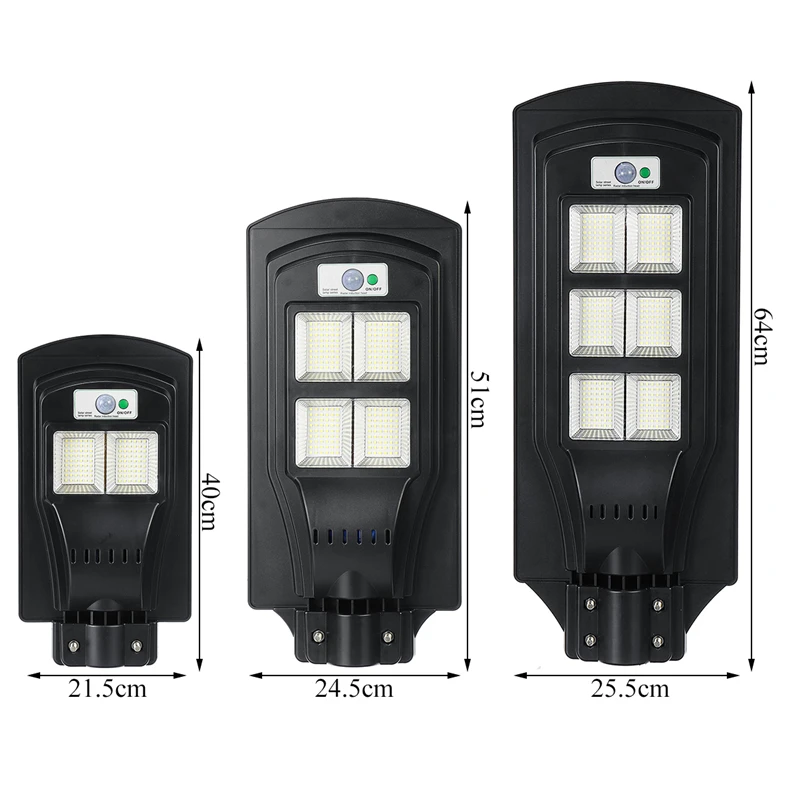 

120W 240W 360W New Led Solar Street Light Waterproof IP65 Outdoor Lighting Rador Motion Wall Light with RC for Garden Yard Plaza