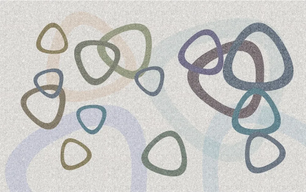 Ручная роспись свежий геометрический узор спальня гостиная ковер живопись пол 3d