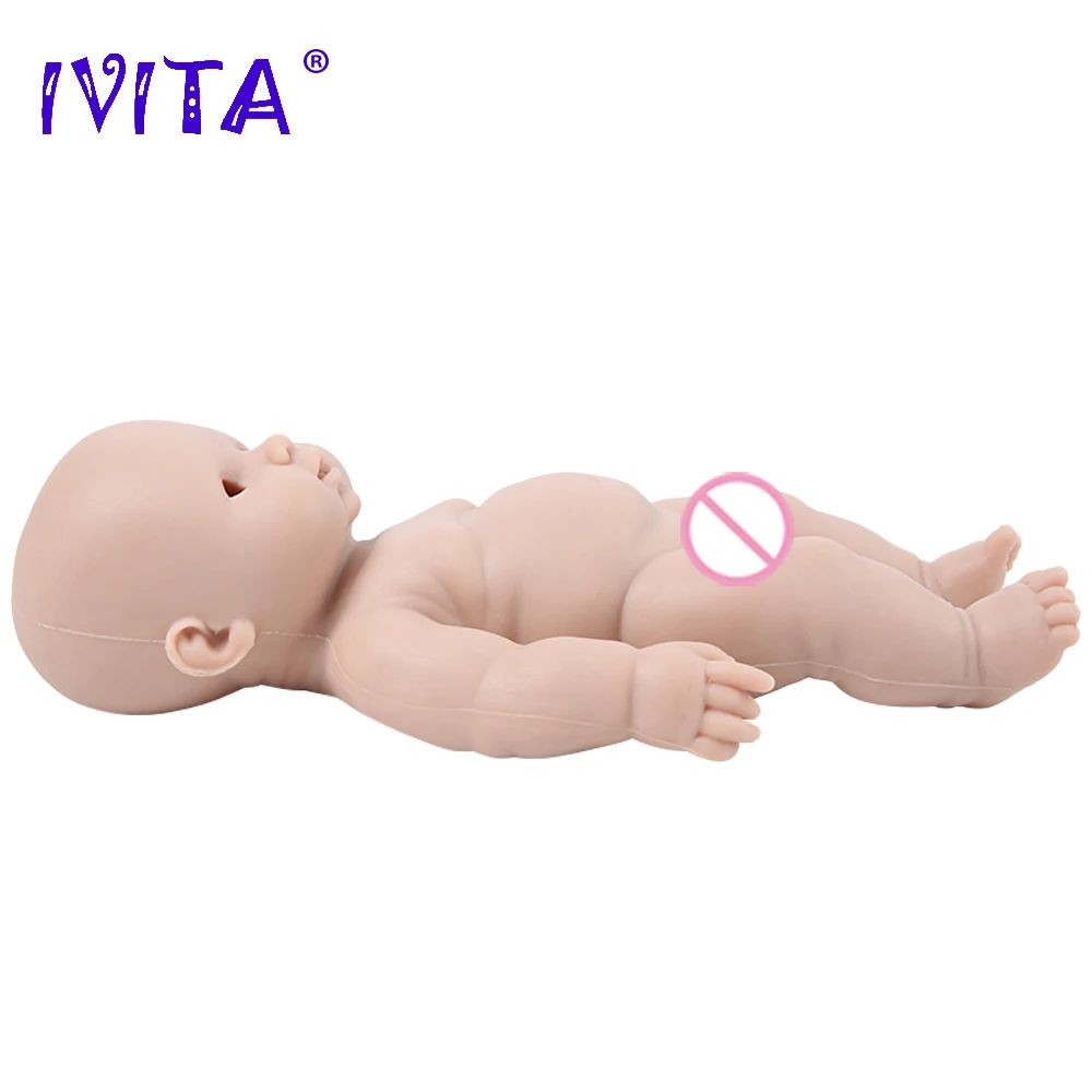 IVITA WB1505 12 дюймов 1100 г 100% полностью силиконовая кукла реборн неокрашенные