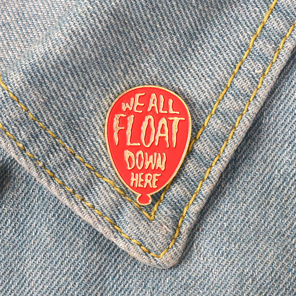 Cartoon Balloon Letters Enamel Brooch Pin Denim Jacket Collar Bag Badge Decor | Украшения и аксессуары