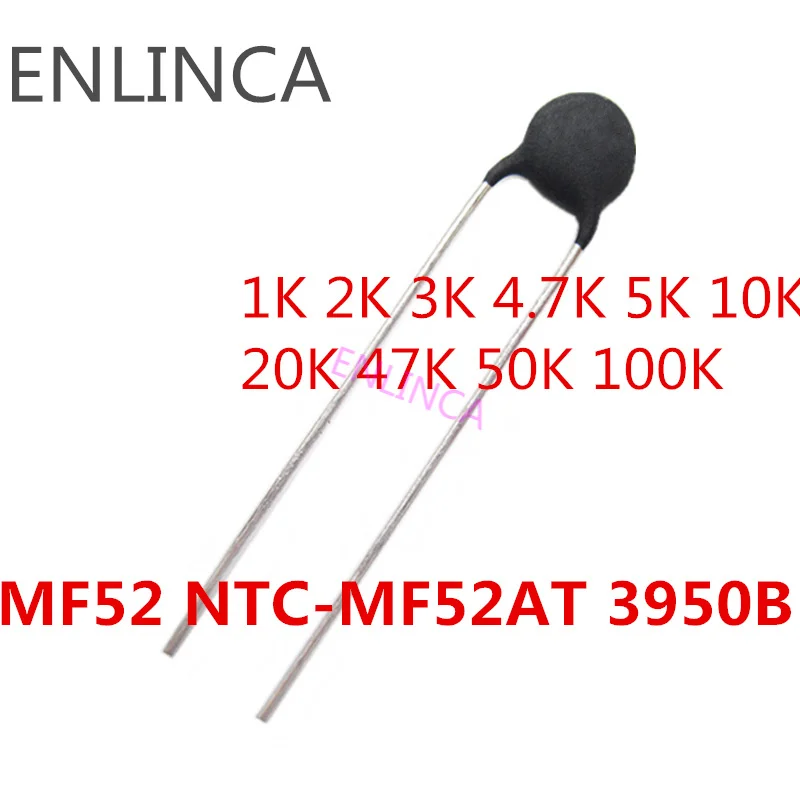 

10Value 100pcs kit NTC Thermistor Resistor MF52 B NTC-MF52AT NTC MF52E 1K 2K 3K 4.7K 5K 10K 20K 47K 50K 100K 5% 3950B 3950 Ohm