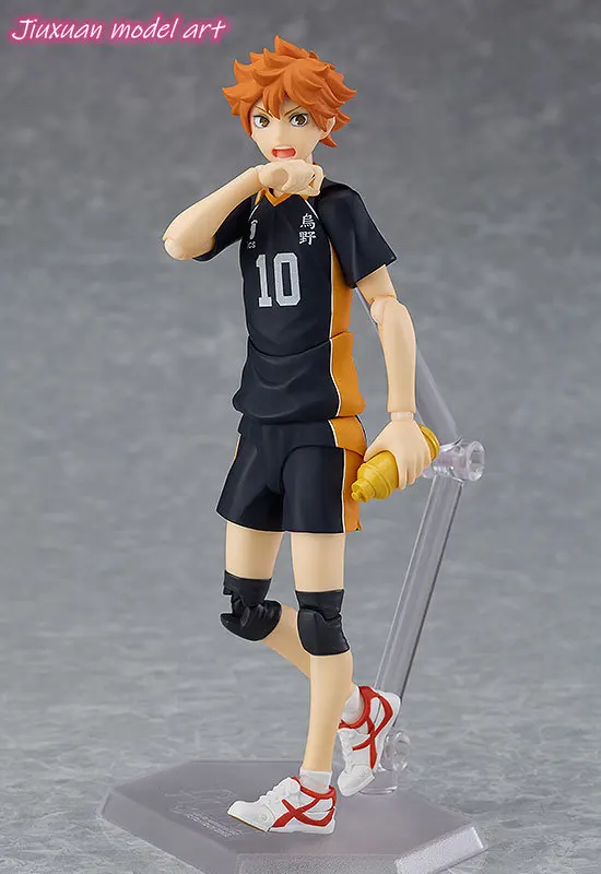 

100% Original genuine Shoyo Hinata figma PVC Action Figure Anime Figure Model Toys Collection Doll Gift from Anime Haikyuu!!