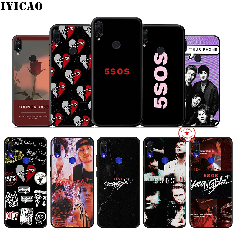 5 Seconds Of Summer мягкий чехол для Xiaomi Redmi Note 8 iPhone 7 6 Plus iPad Pro/Redmi 5A 4X Prime силиконовый |