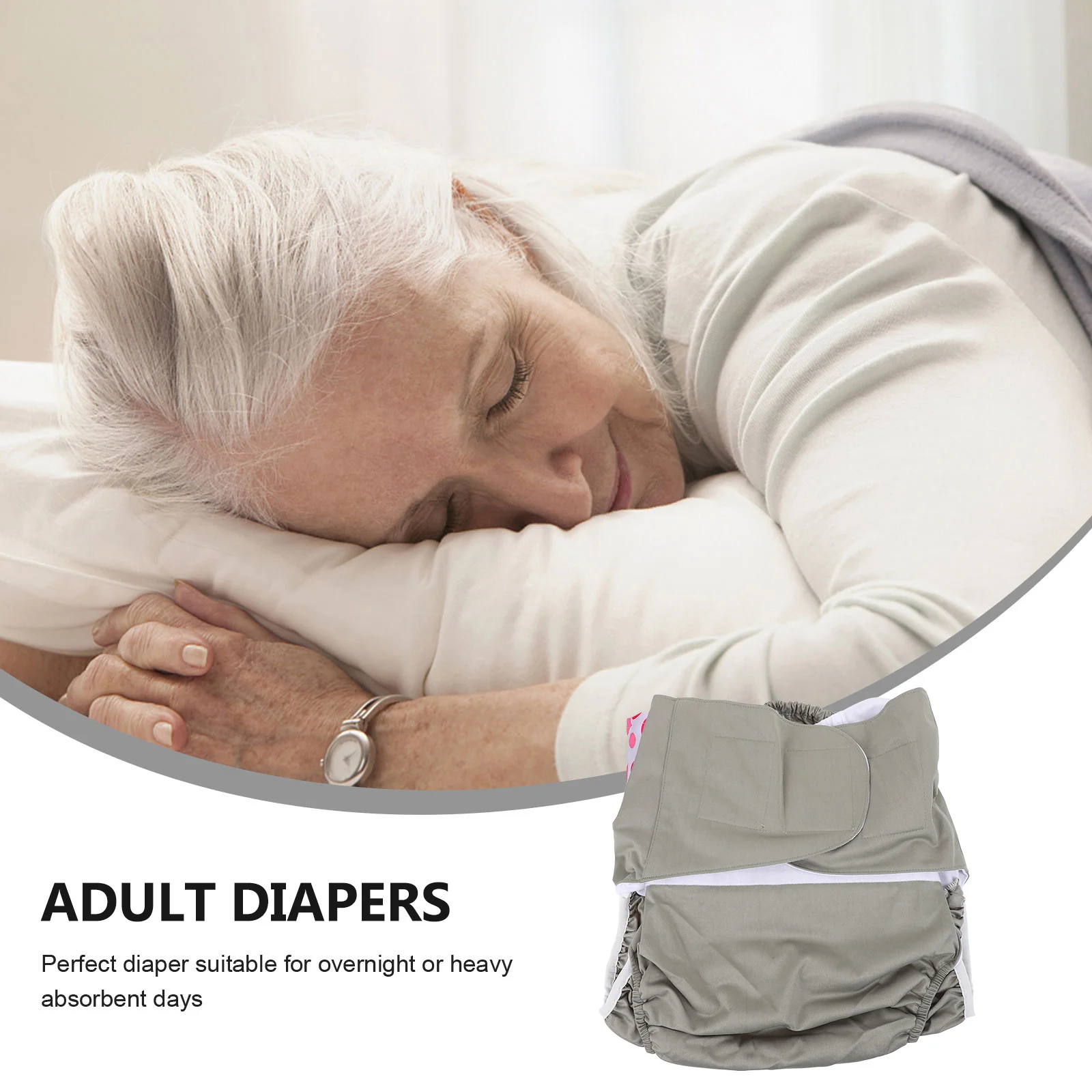 1pc Reusable Adult Diaper Washable Nappy Anti-leak Period Briefs | Красота и здоровье