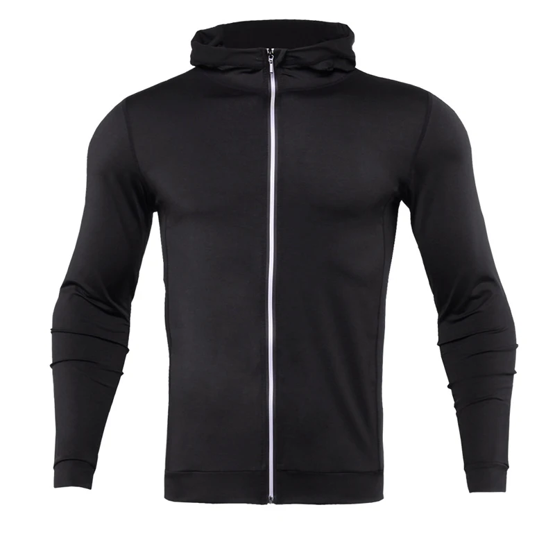 Only coat Комплект из 4 предметов, мужская спортивная одежда, Компрессионные спортивные костюмы, быстросохнущие комплекты одежды для бега, спортивный костюм для бега, тренировок, тренажерного зала, фитнеса, спортивный костюм - Цвет: Only coat