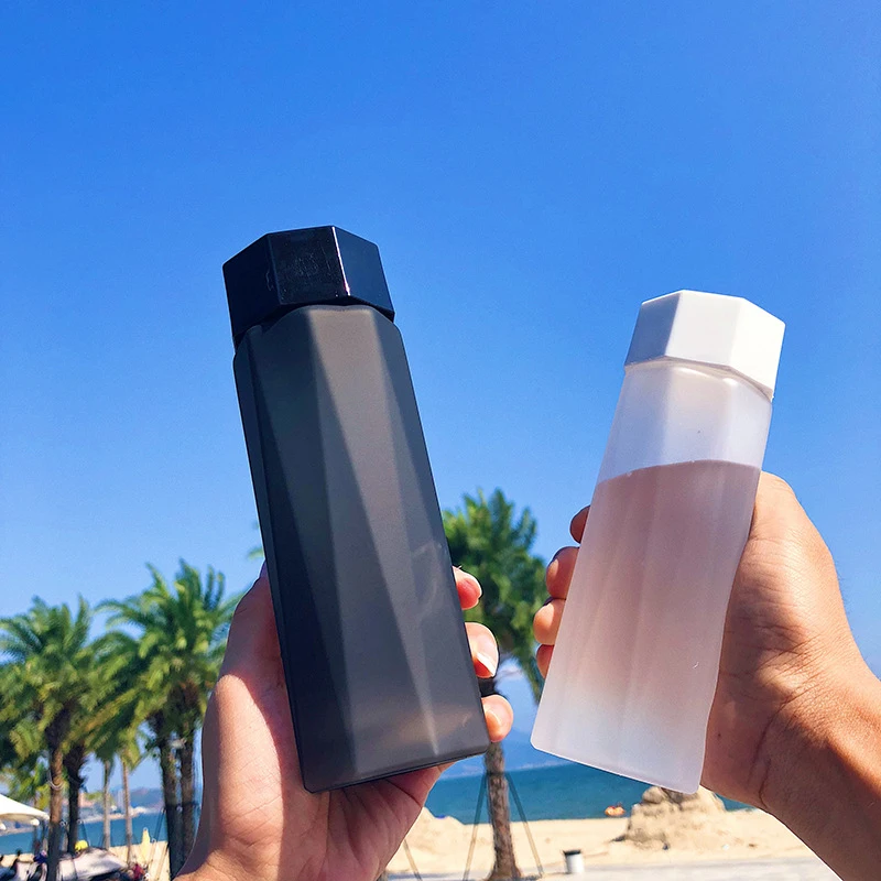 380 мл креативная многоугольная космическая чашка с крышкой пластиковая